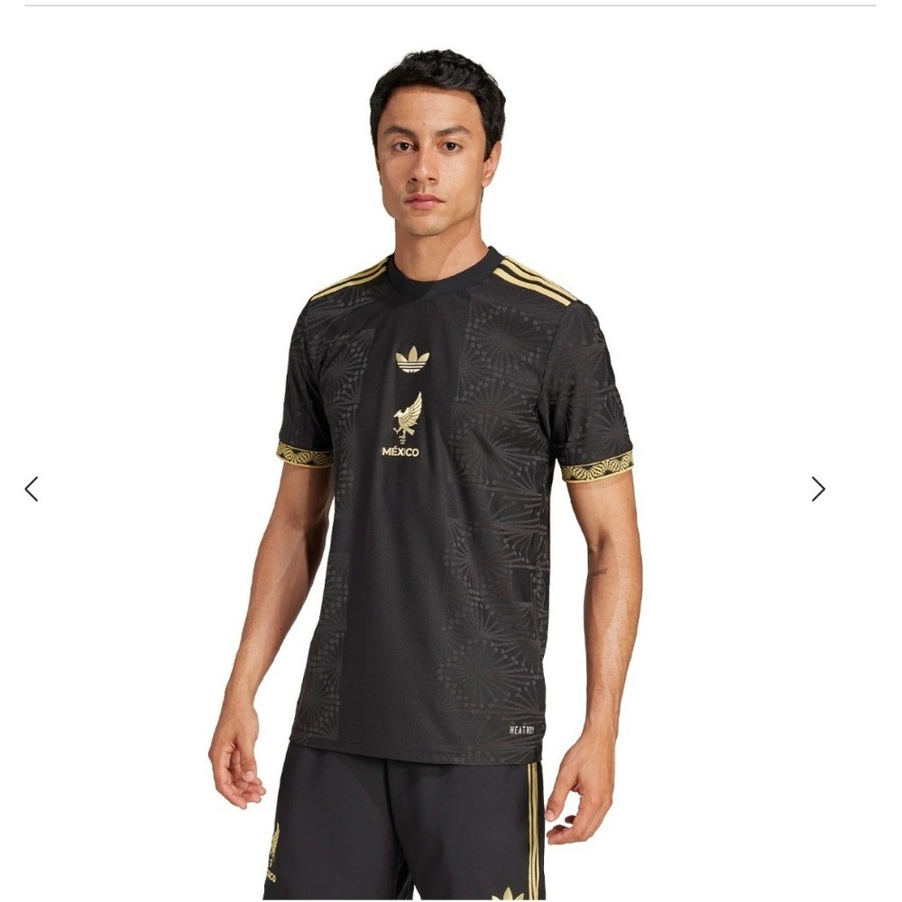 Adidas Mexico 2025 México De Oro Authentic Jersey Black Gold HEAT.RDY XL